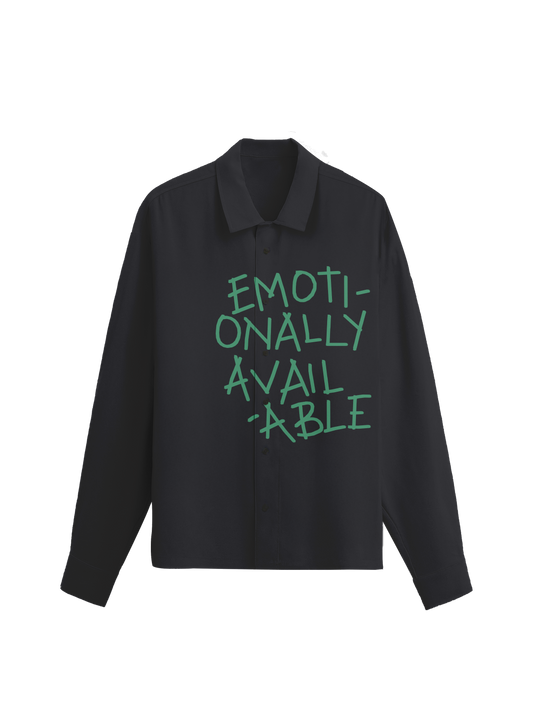 Exhale Label Oversized Shirt Grey - Emotionally Available