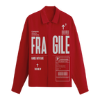 Exhale Label Oversized Shirt Red - Fragile