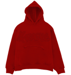 Exhale Label Oversized Hoodie Red - Karthik