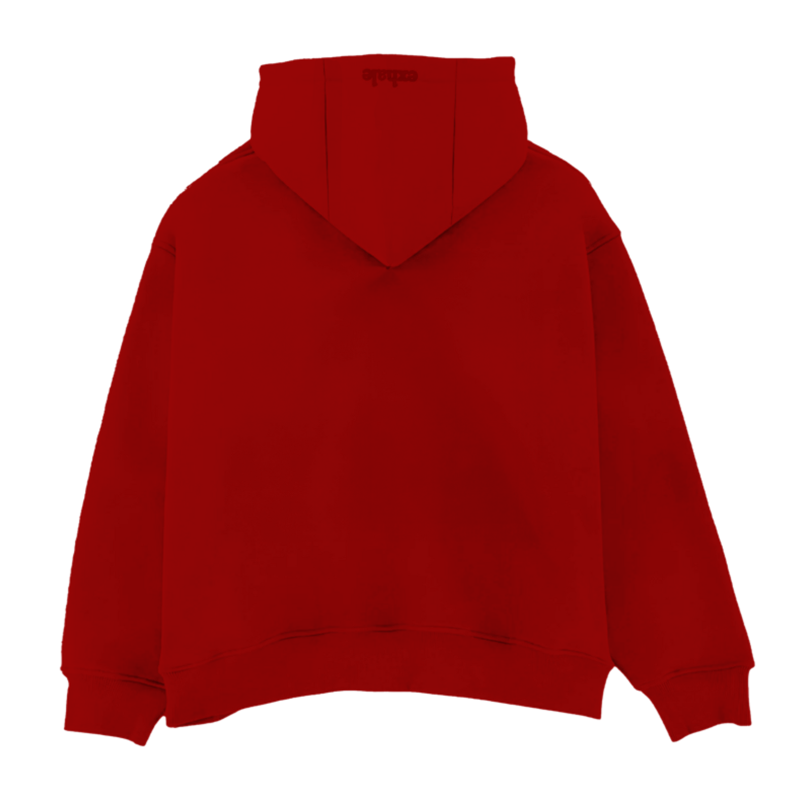 Exhale Label Oversized Hoodie Red - Karthik