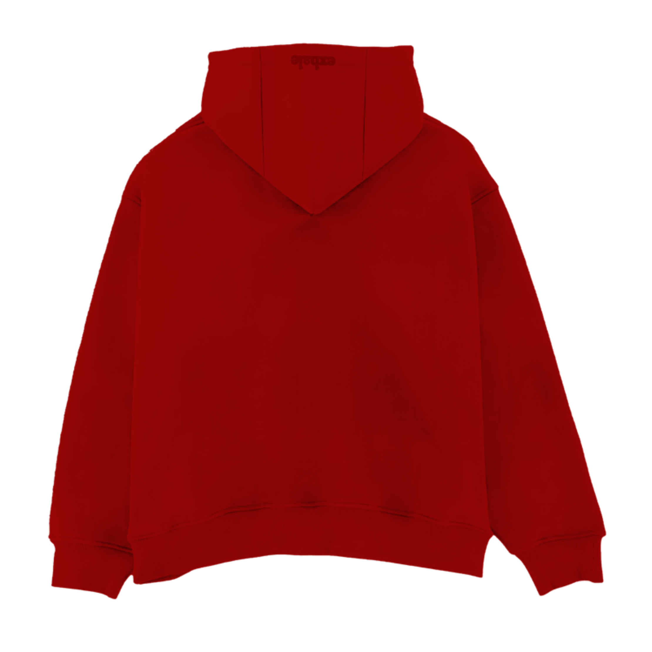 Exhale Label Oversized Hoodie Red - Karthik
