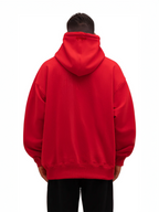 Exhale Label Oversized Hoodie Red - Karthik