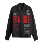 Exhale Label Oversized Shirt Black - Fragile