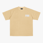 FakeButReal 'Good Vibes Only' Beige Oversize T-shirt