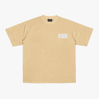 FakeButReal 'Good Vibes Only' Beige Oversize T-shirt