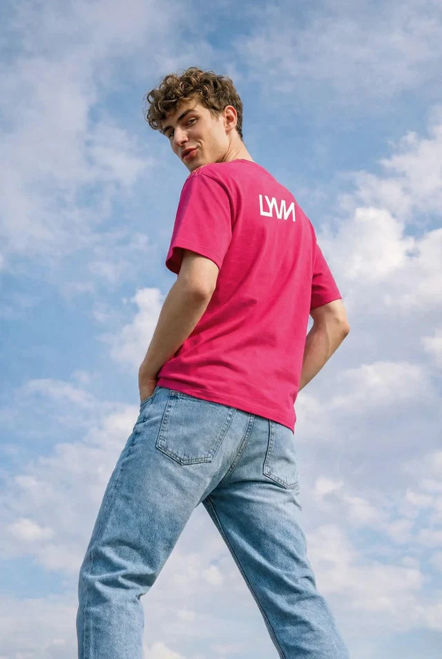 LYVN Oversized T-Shirt Pink - Waveform By Van Gogh