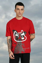 LYVN Oversized T-Shirt Red - Fool Face