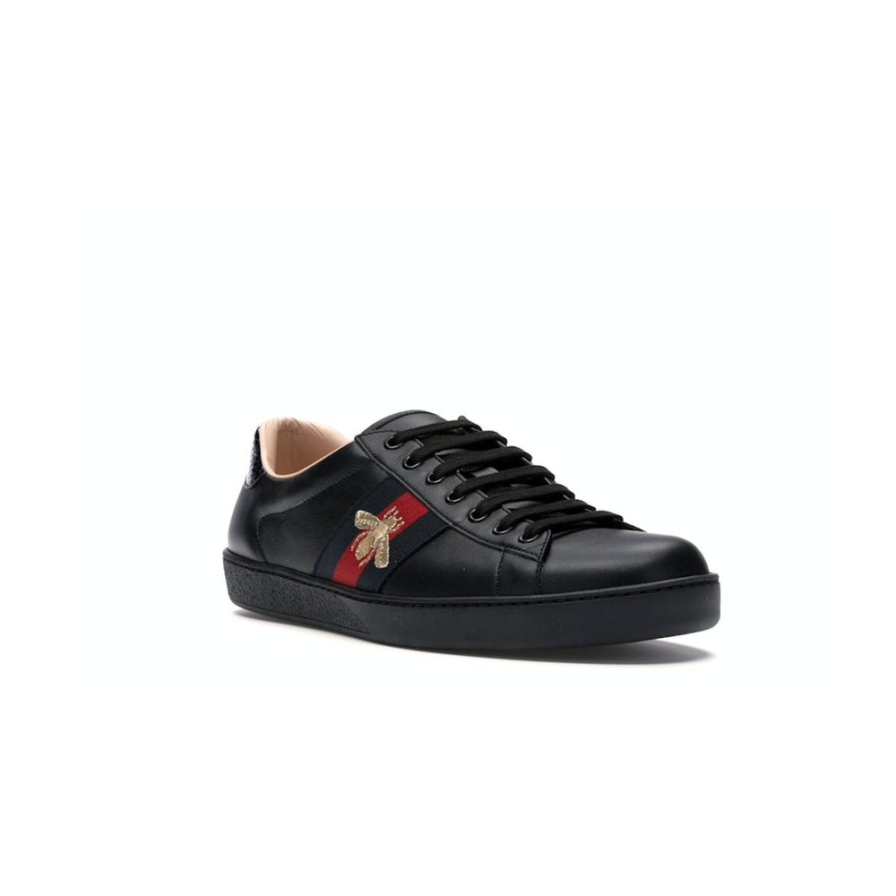 Gucci Ace Embroidered Black