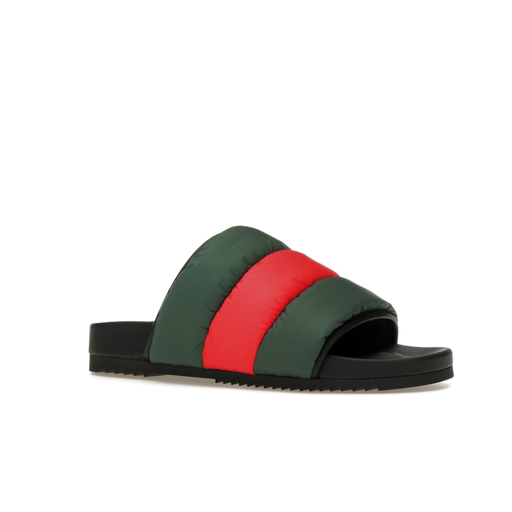 Gucci Padded Web Slide Green Red