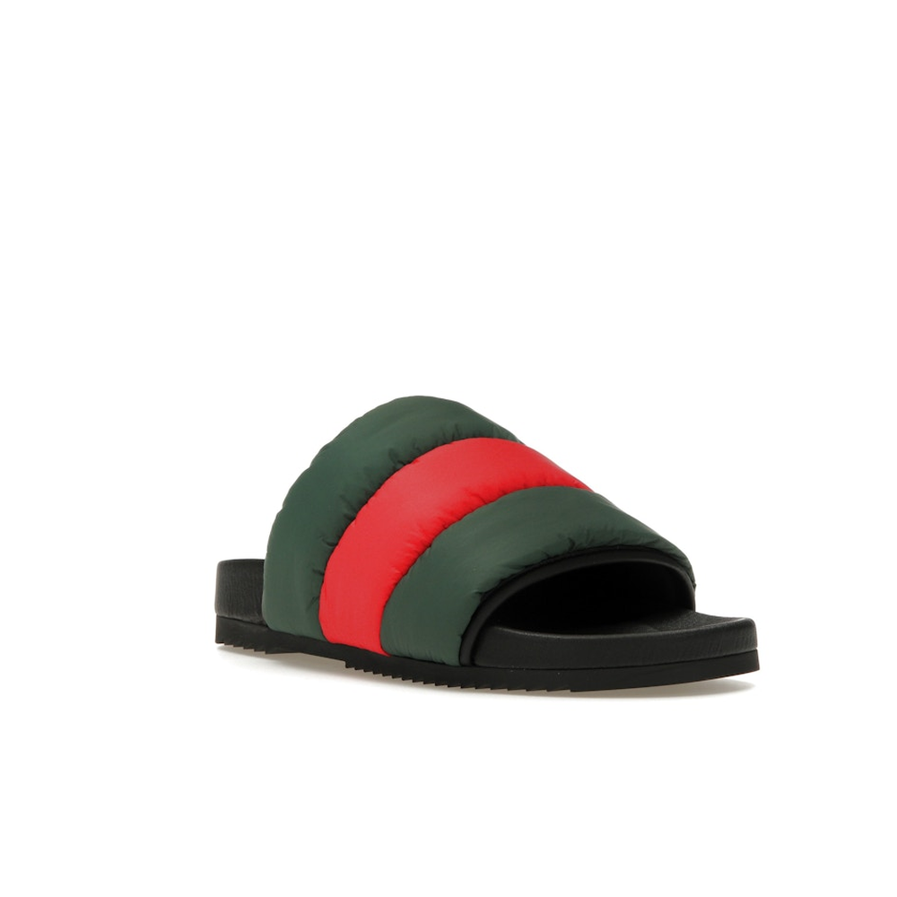 Gucci Padded Web Slide Green Red