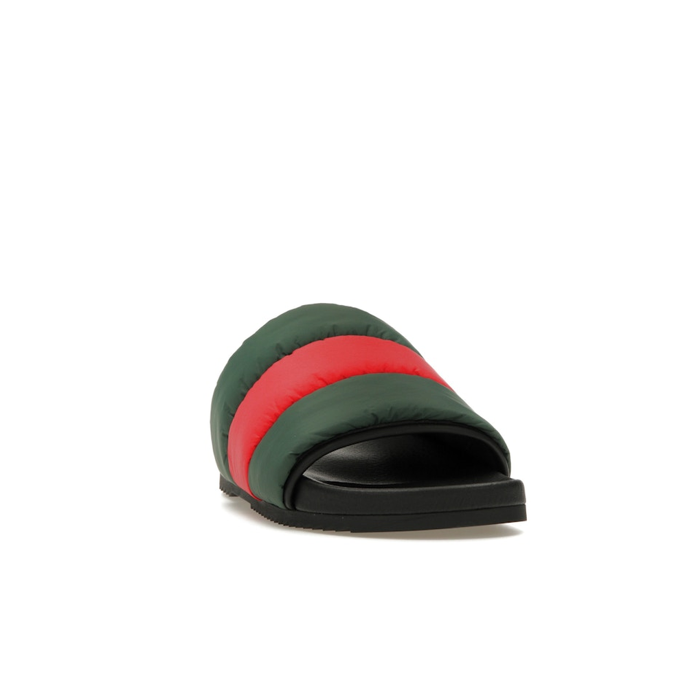 Gucci Padded Web Slide Green Red