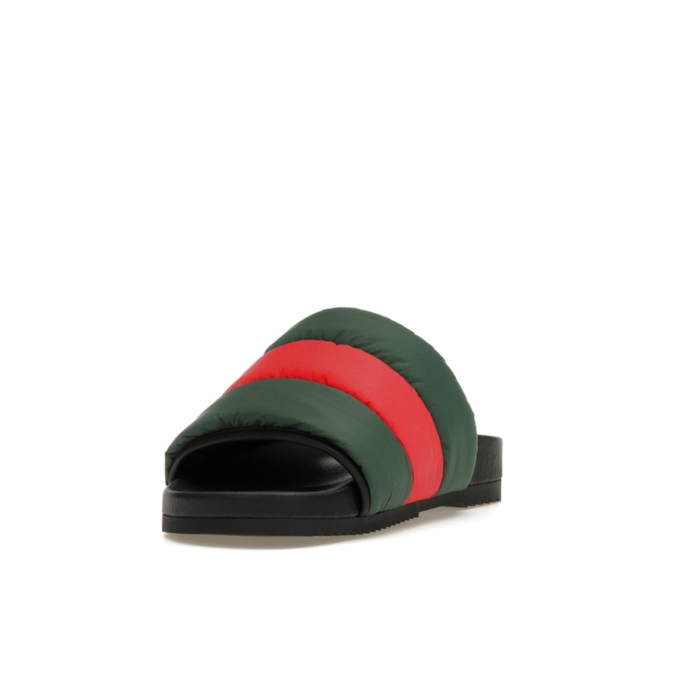 Gucci Padded Web Slide Green Red