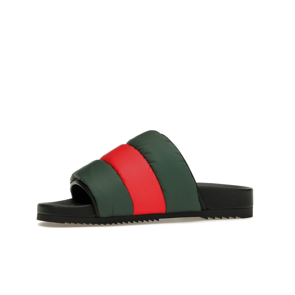 Gucci Padded Web Slide Green Red