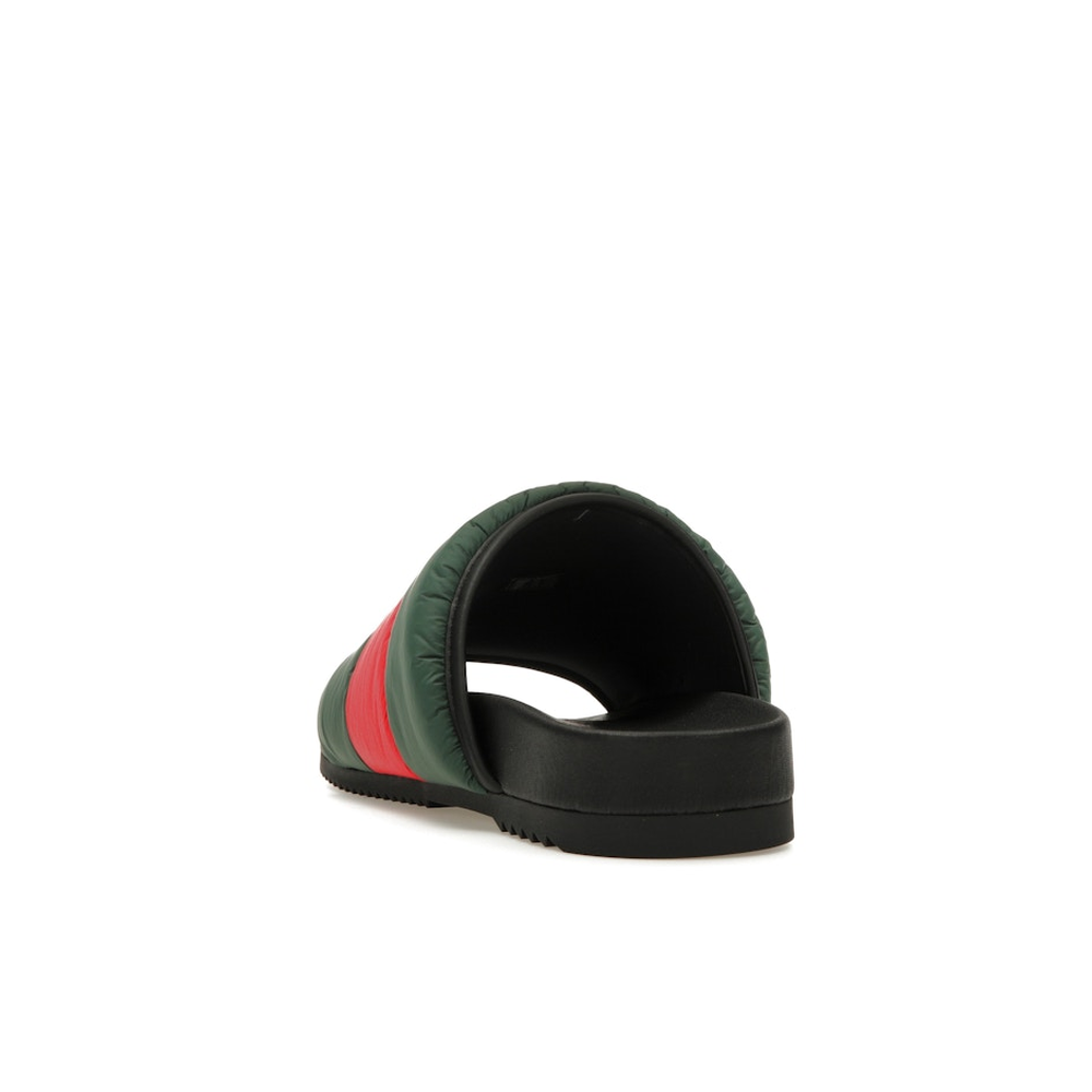 Gucci Padded Web Slide Green Red