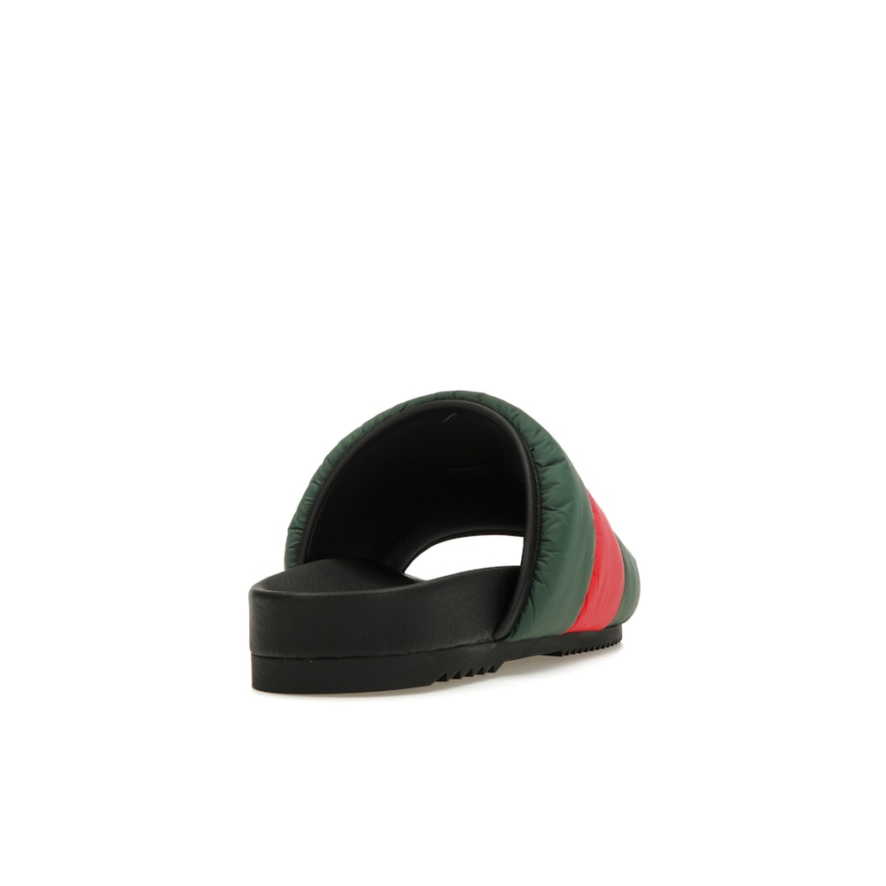 Gucci Padded Web Slide Green Red