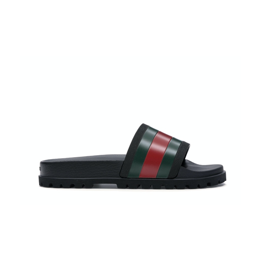 Gucci Web Slide Sandal Black