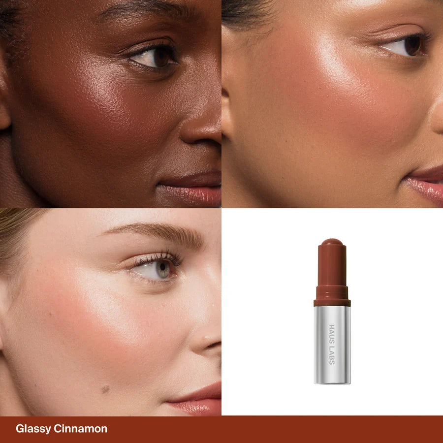 Haus Labs Color Fuse Glassy Blush Balm Stick - Glassy Cinnamon