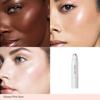 Haus Labs Bio-Radiant Glassy Highlighter Balm - Glassy Pink Opal