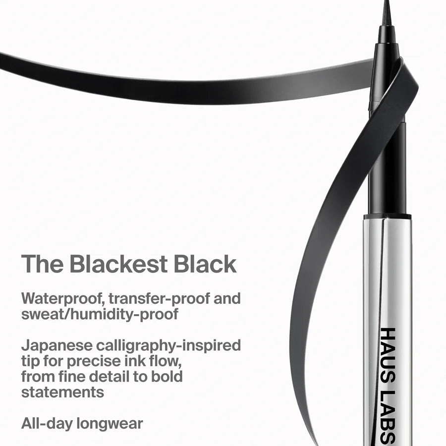 Haus Labs Clear Cut Liquid Eyeliner - Black Onyx