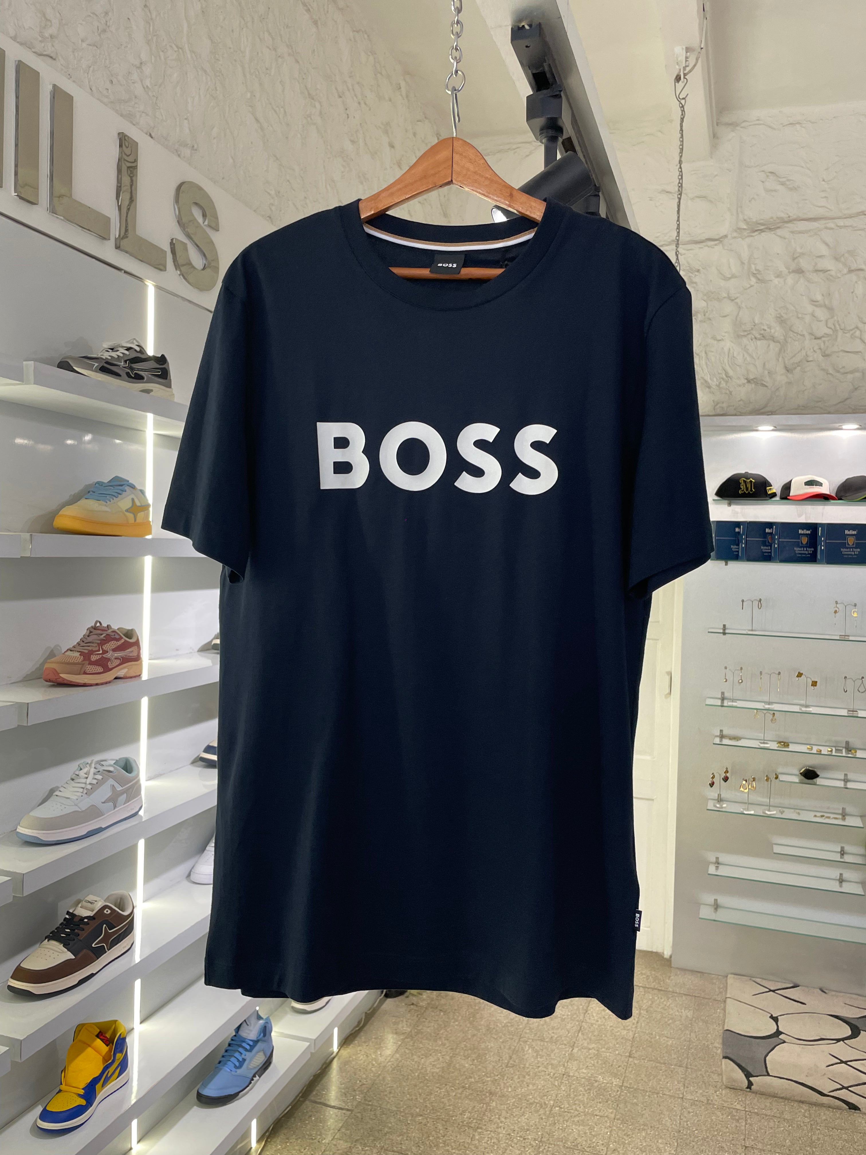 Hugo Boss Cotton Jersey Regular Fit T-Shirt - Blue (The Vault)