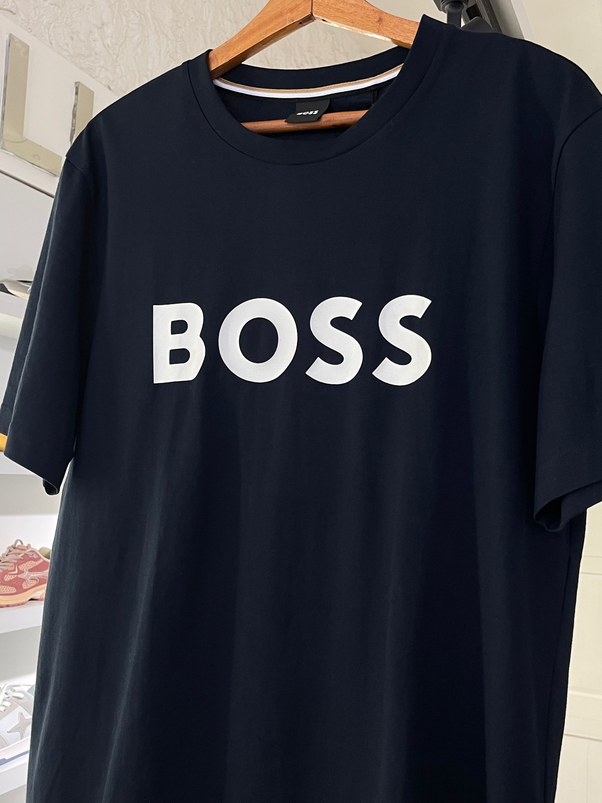 Hugo Boss Cotton Jersey Regular Fit T-Shirt - Blue
