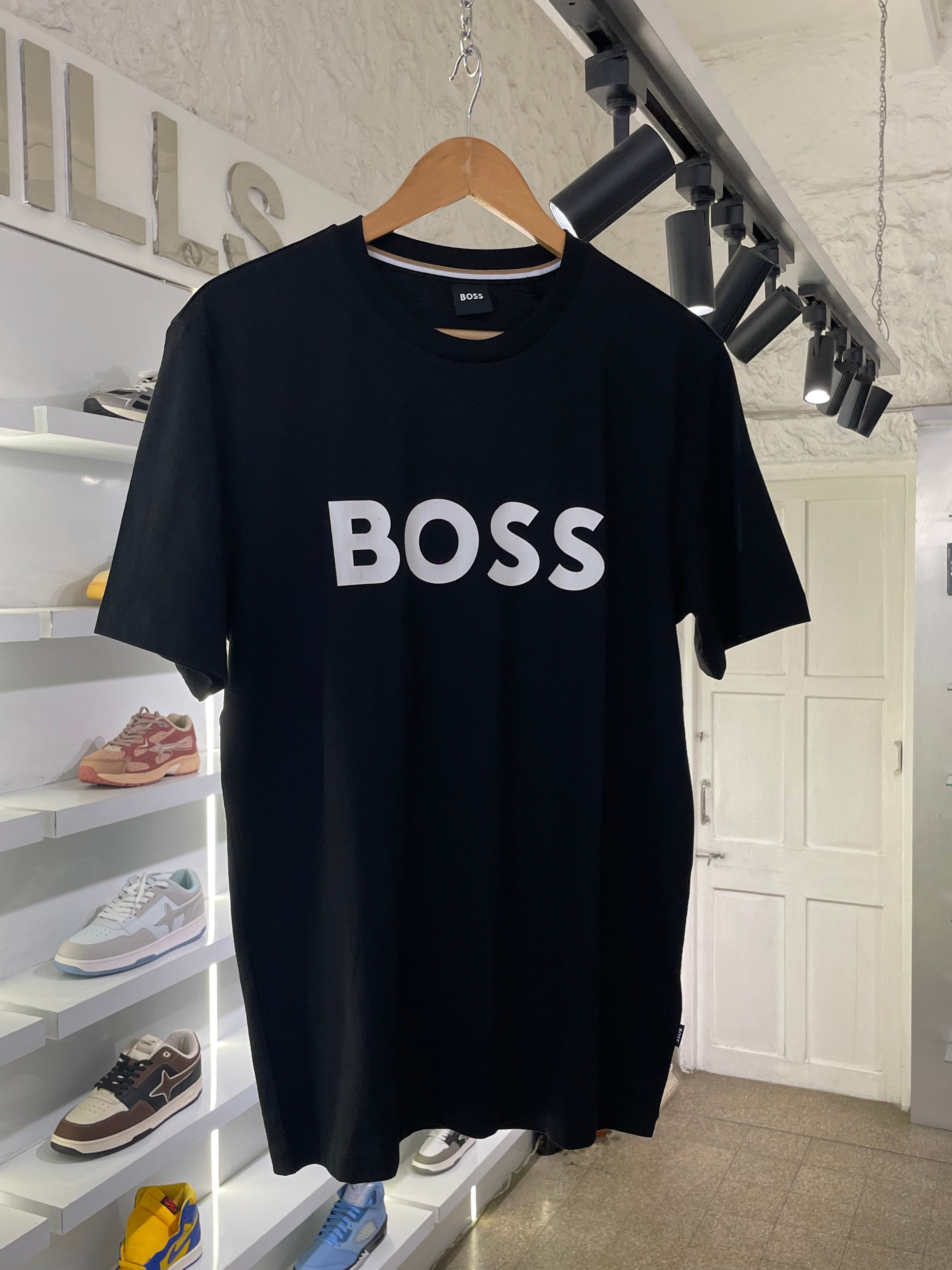 Hugo Boss Cotton Jersey Regular Fit T-Shirt - Black (The Vault)