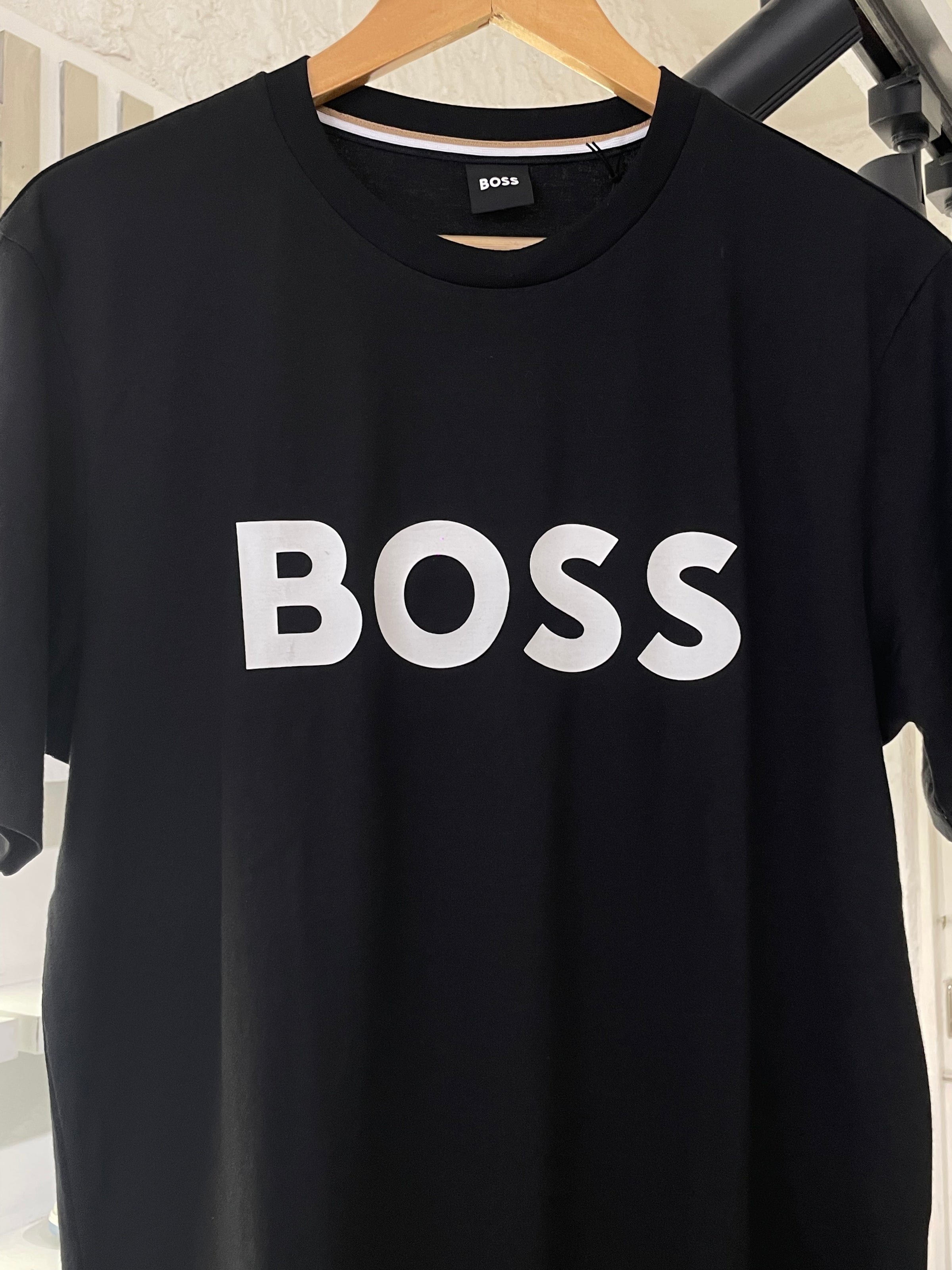 Hugo Boss Cotton Jersey Regular Fit T-Shirt - Black