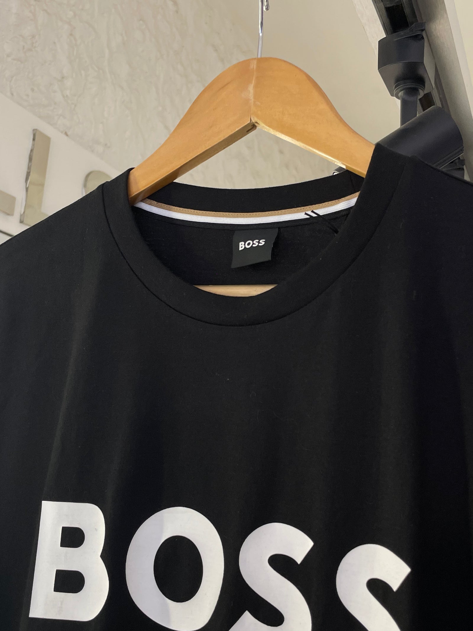 Hugo Boss Cotton Jersey Regular Fit T-Shirt - Black
