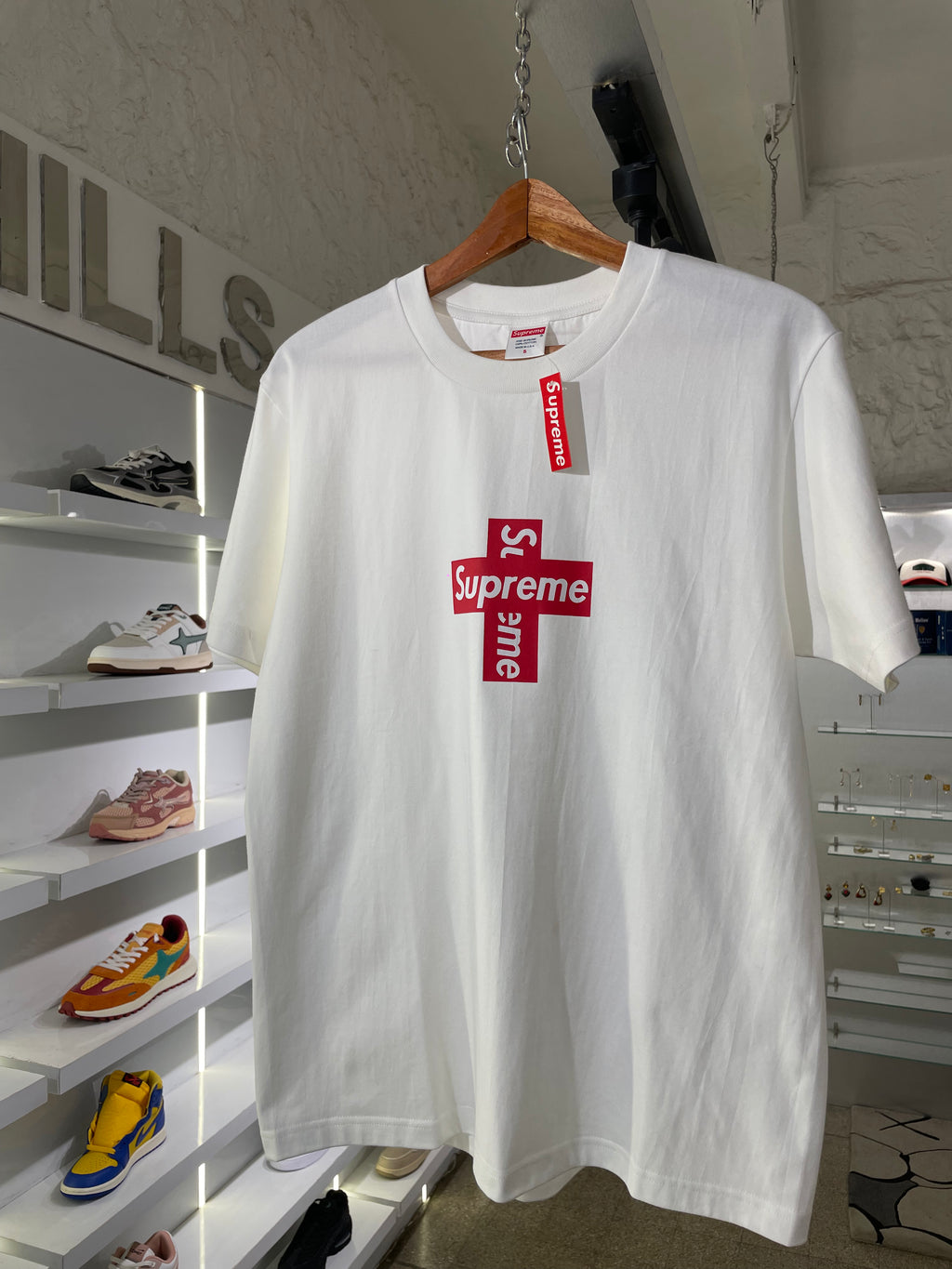 Supreme Cross T-Shirt - White (The Vault)