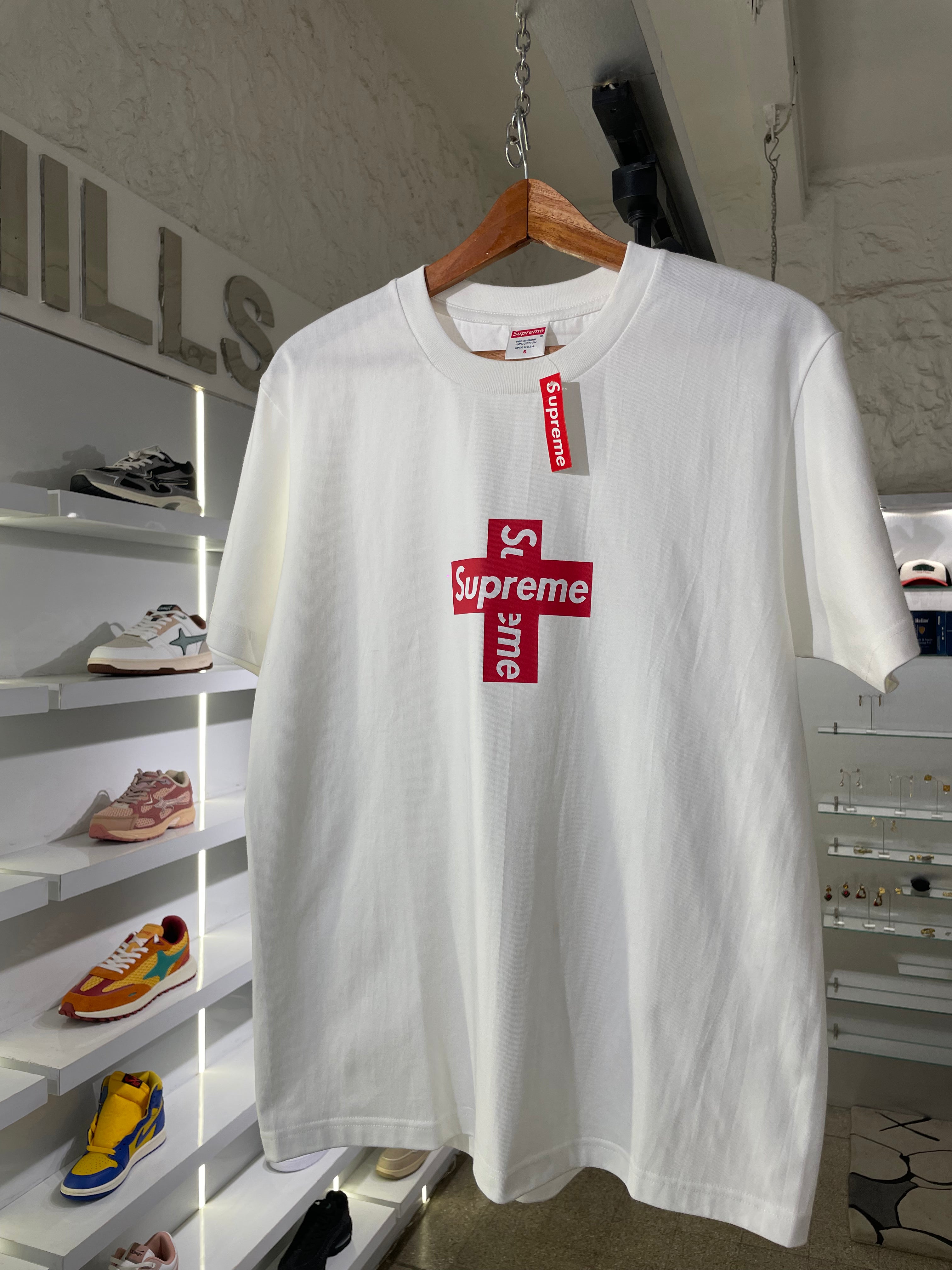Supreme Cross T-Shirt - White (The Vault)