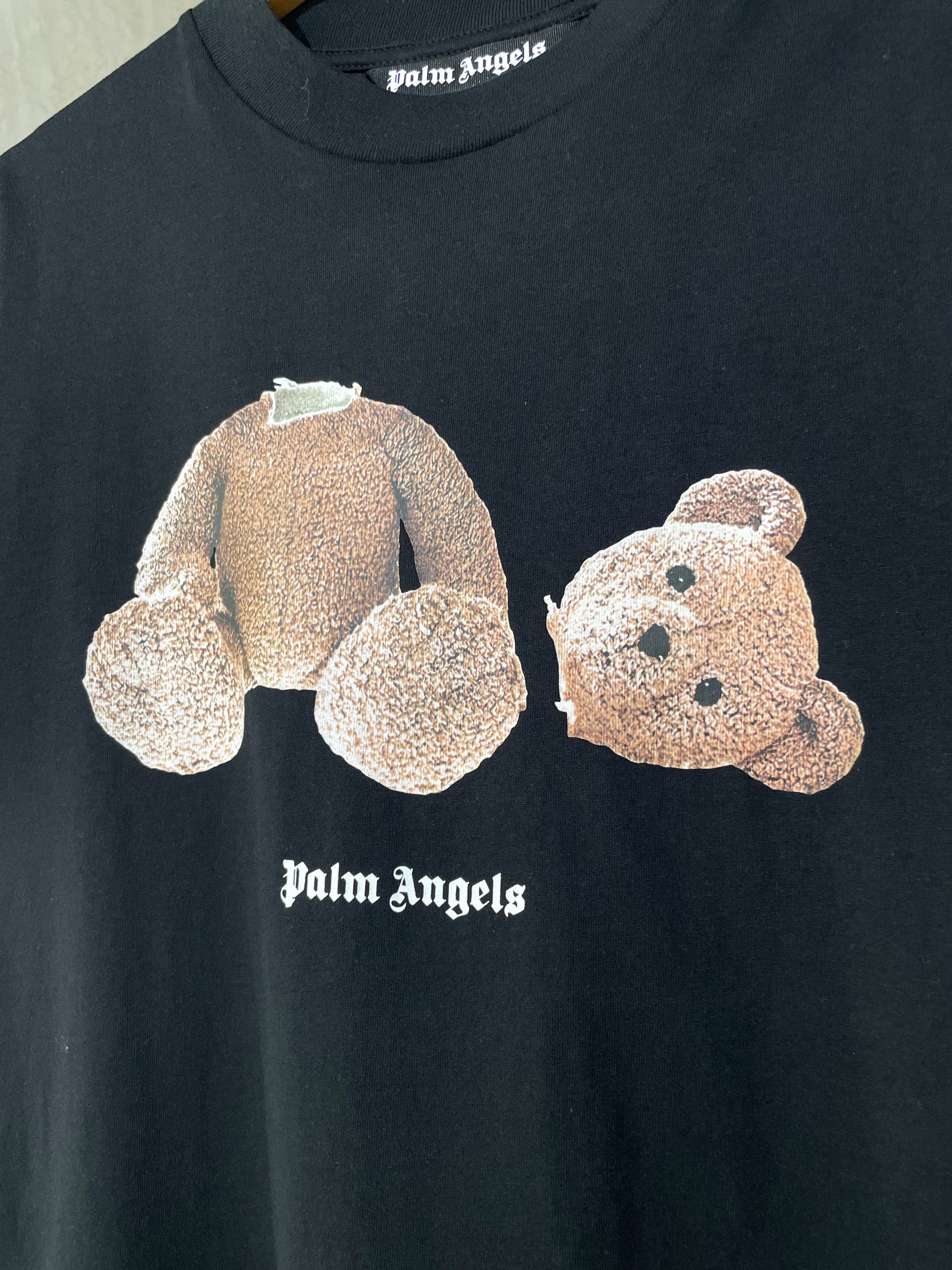 Palm Angels T-Shirt Broken Bear - Black