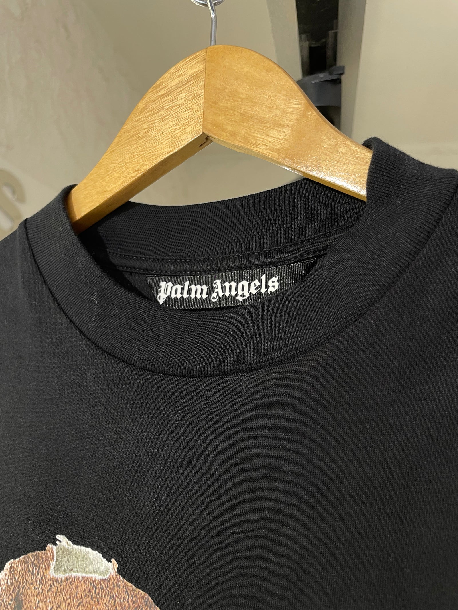 Palm Angels T-Shirt Broken Bear - Black