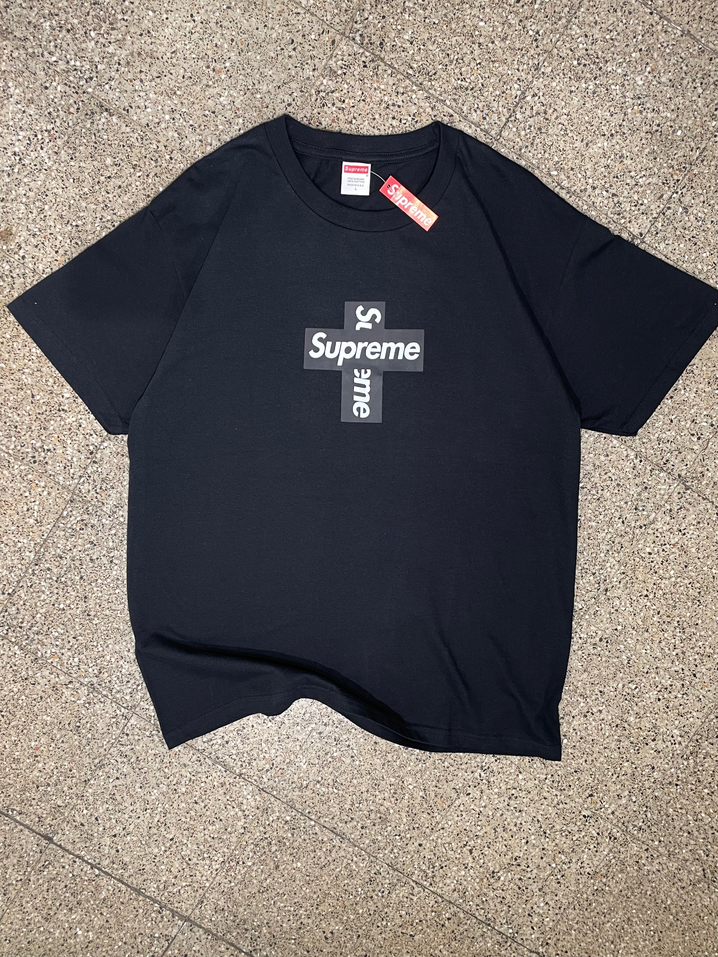 Supreme Cross T-Shirt - Black