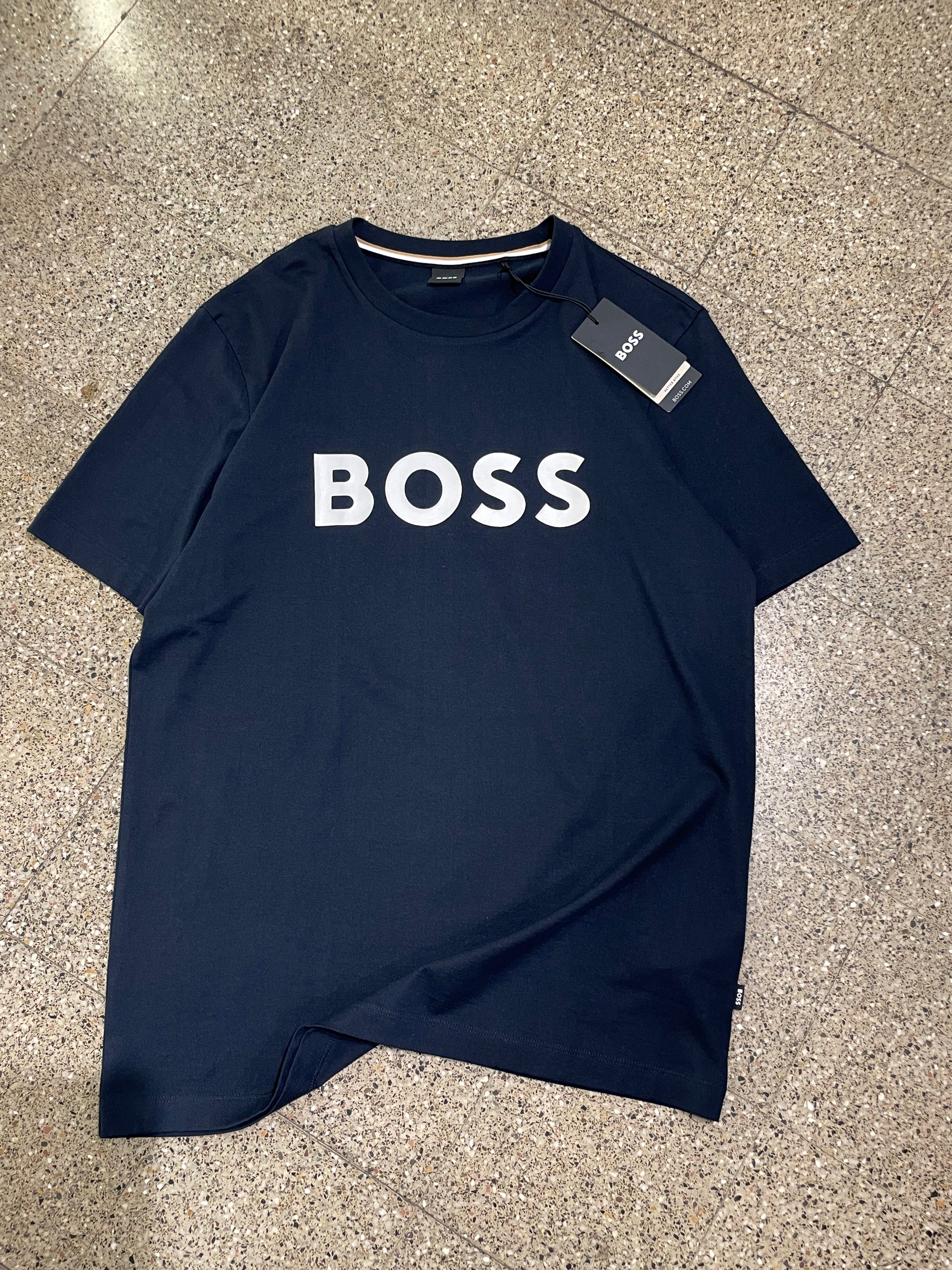 Hugo Boss Cotton Jersey Regular Fit T-Shirt - Blue