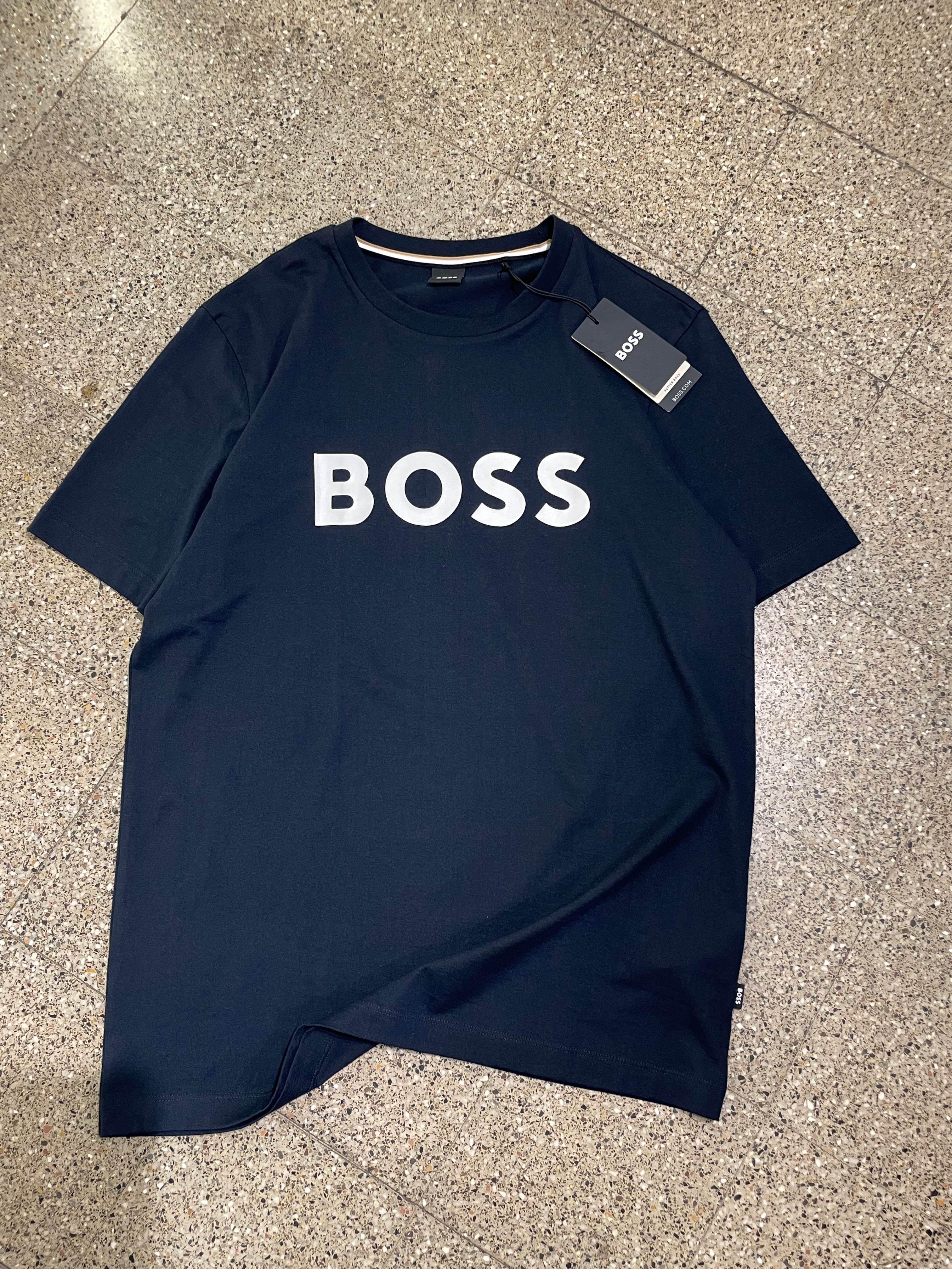 Hugo Boss Cotton Jersey Regular Fit T-Shirt - Blue (The Vault)