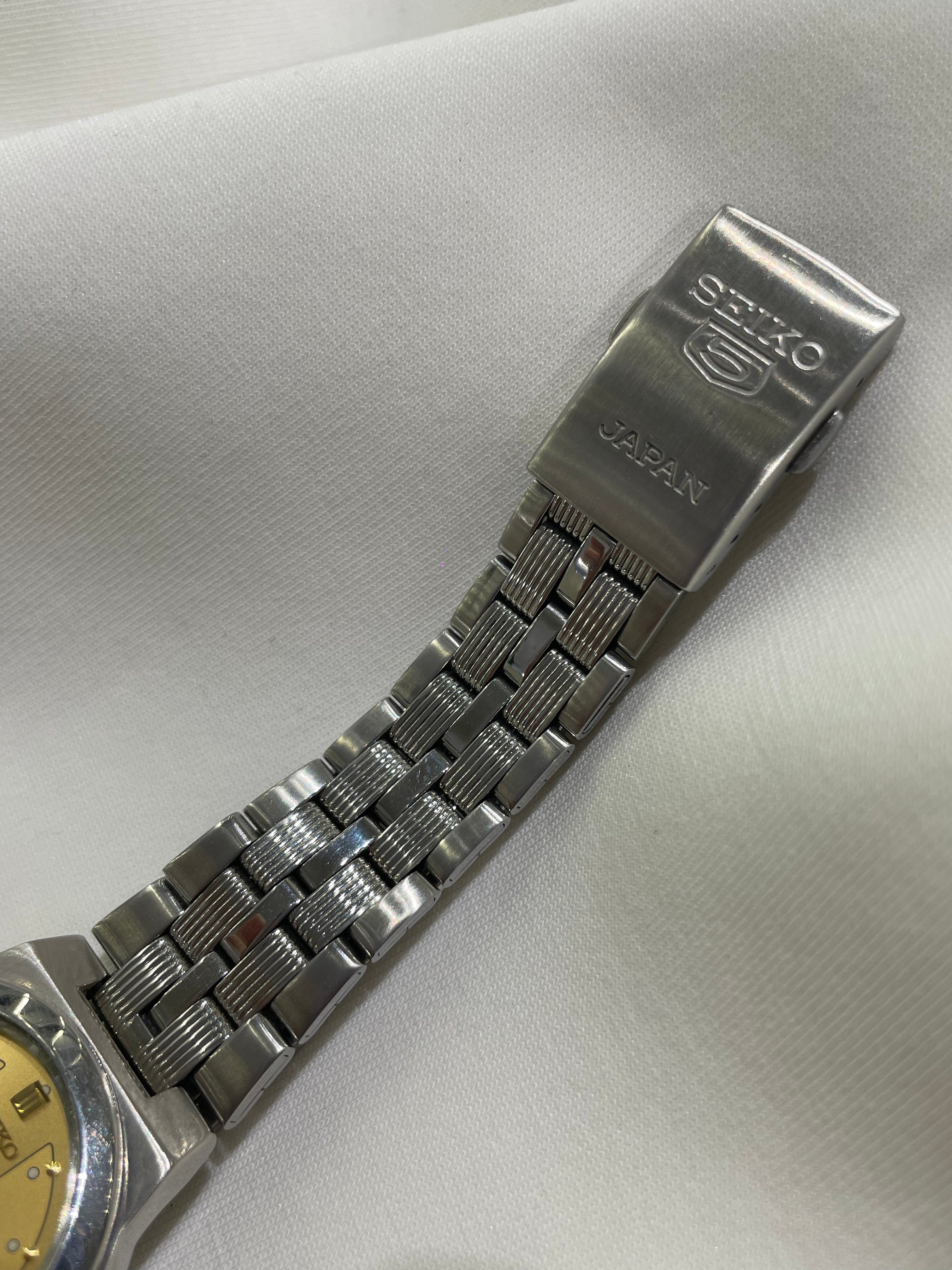Seiko 5 Automatic - Gold Sunburst Dial (Day-Date)