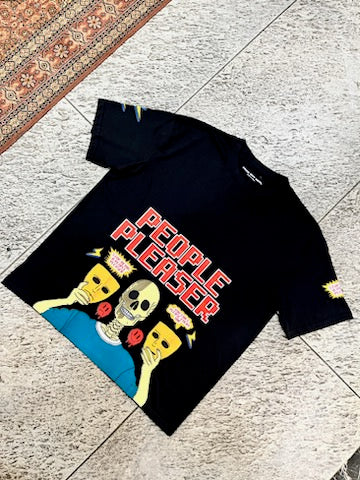 FakeButReal People Pleaser Black Oversize T-Shirt