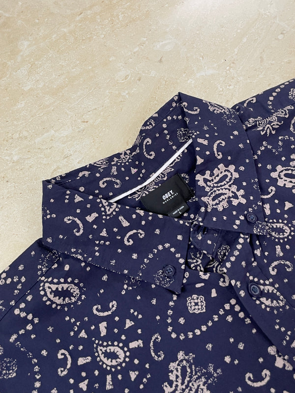 Obey Block Print Half Sleeve Shirt - reference
