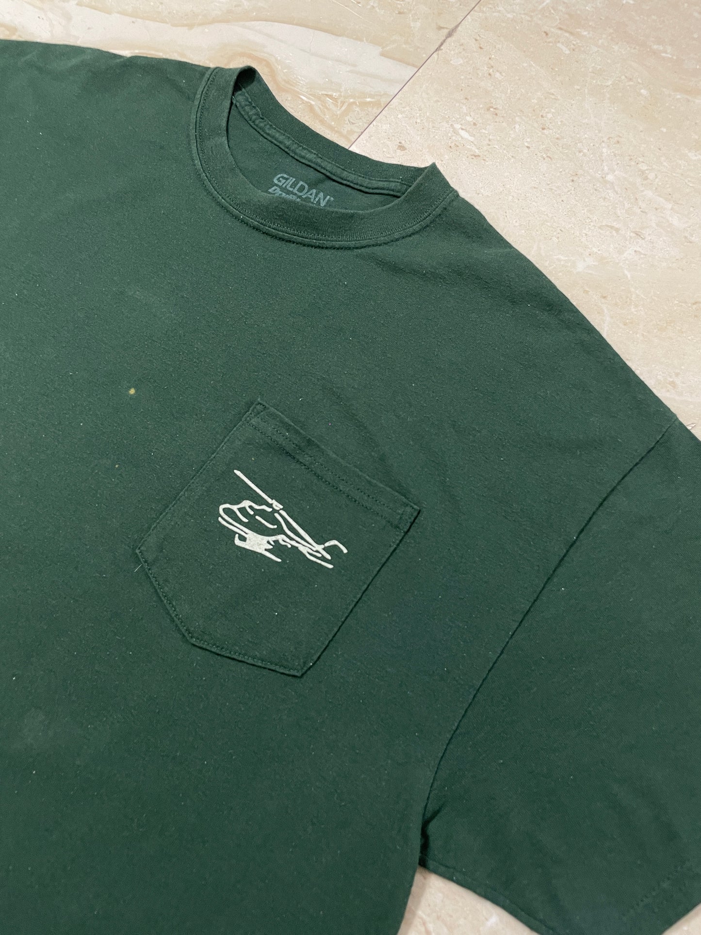 Gildan Vintage Bottle Green T-Shirt