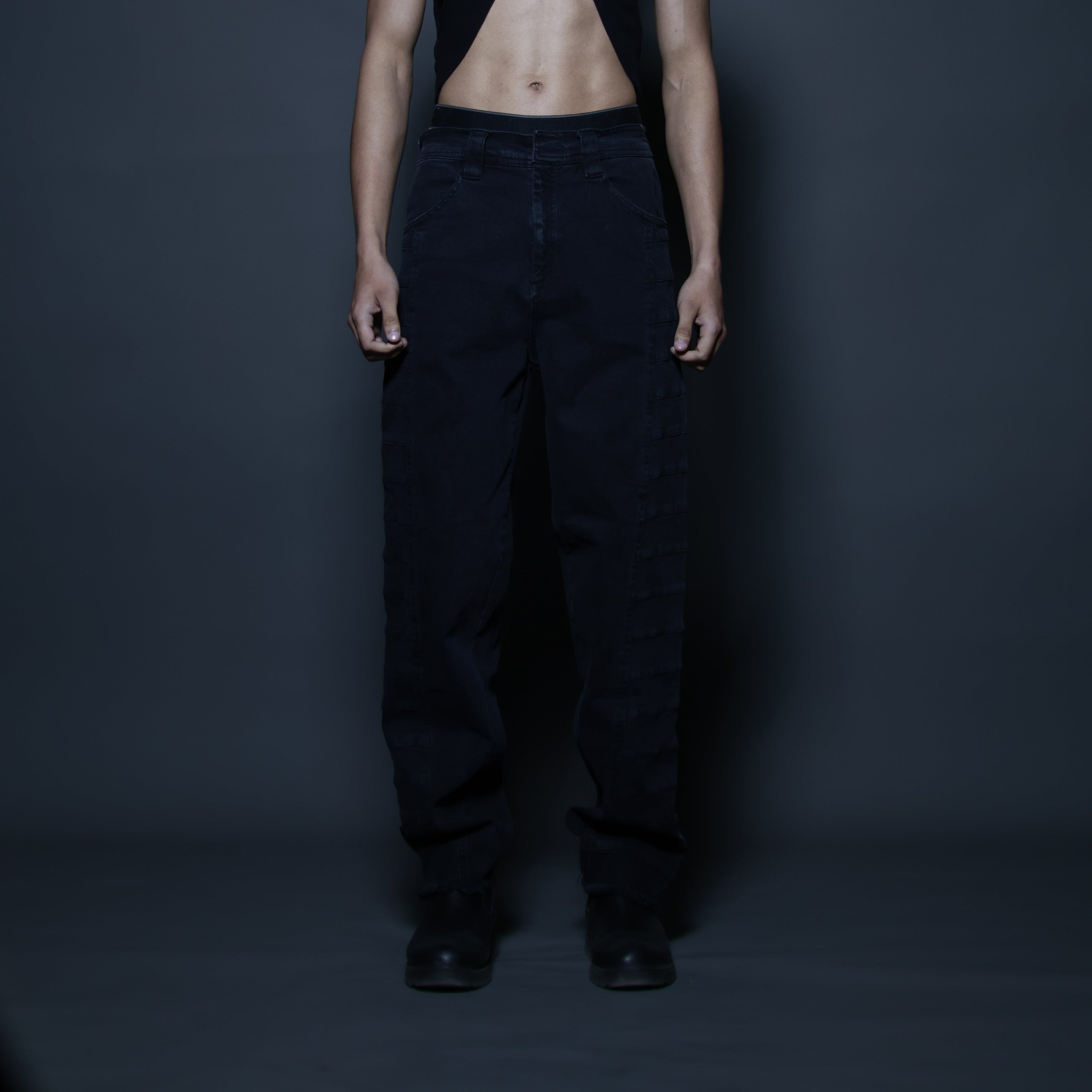 Anarchist Grey Panel Denim