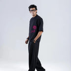 Off Sinners Oversized T-Shirt Black - Move Over Roses