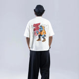 Oversized T-Shirt White - Caught You Looking