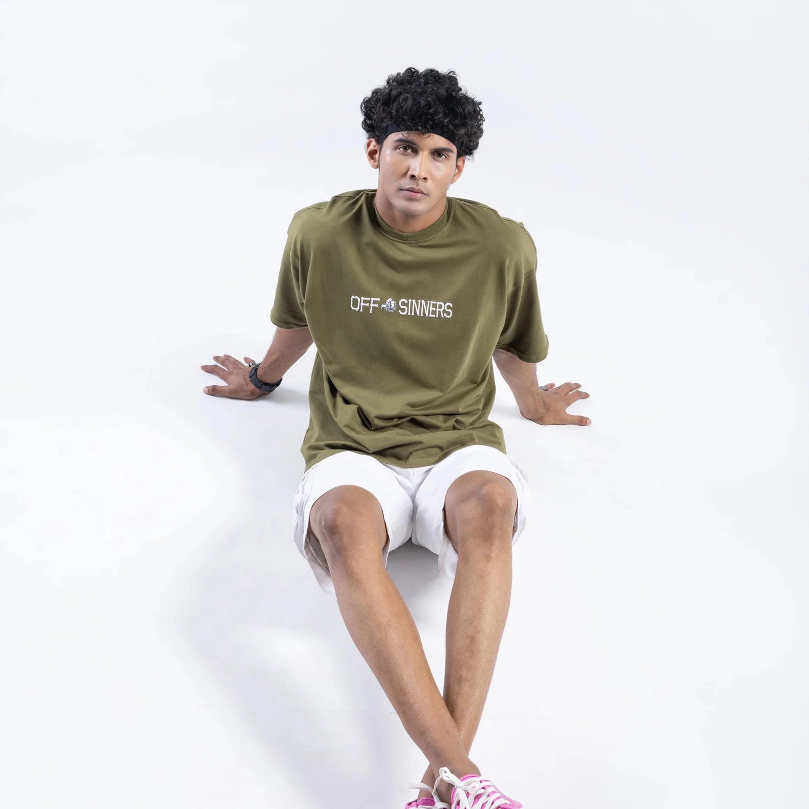 Off Sinners Oversized T-Shirt Green - Drip > AI