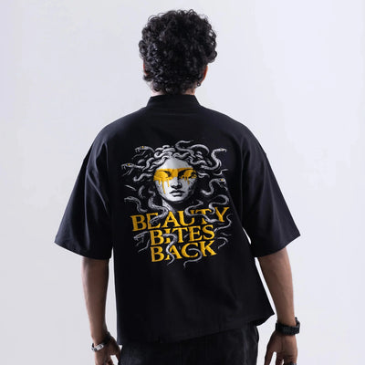 Off Sinners Oversized T-Shirt Black - Beauty Bites Back