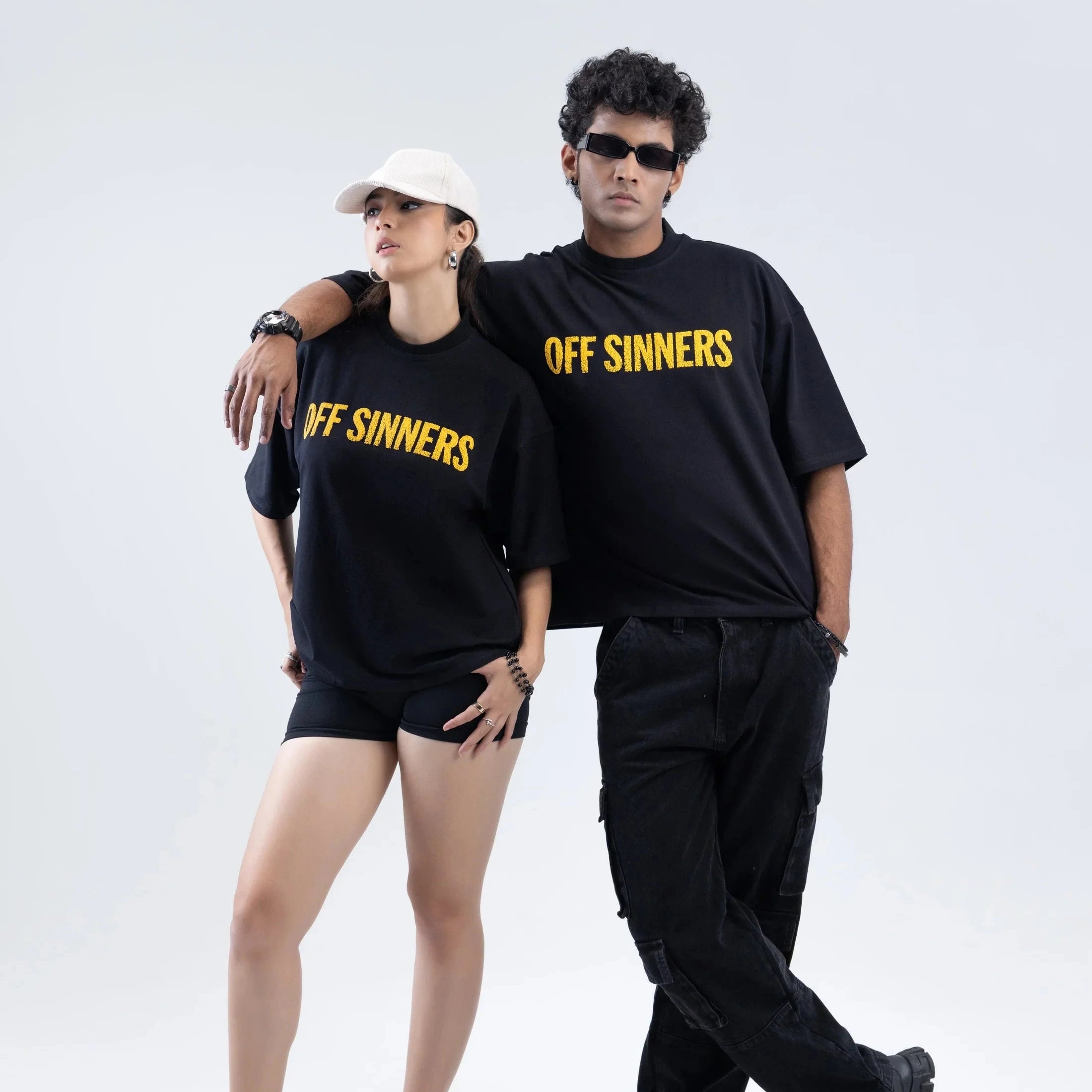 Off Sinners Oversized T-Shirt Black - Beauty Bites Back