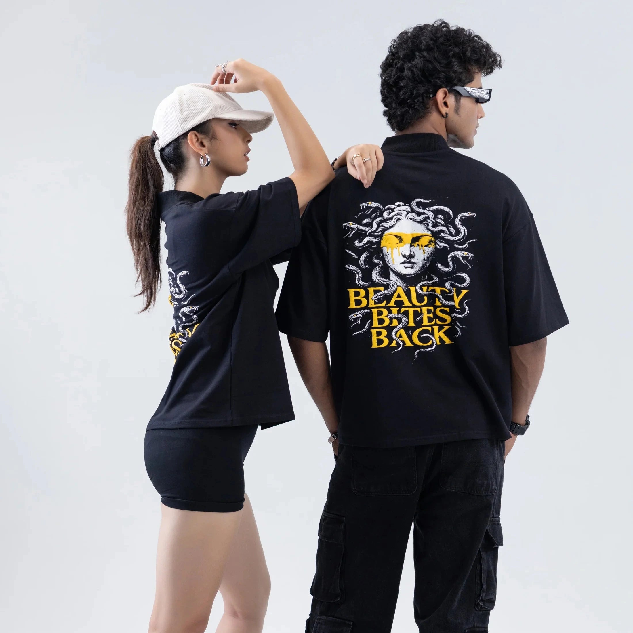 Off Sinners Oversized T-Shirt Black - Beauty Bites Back