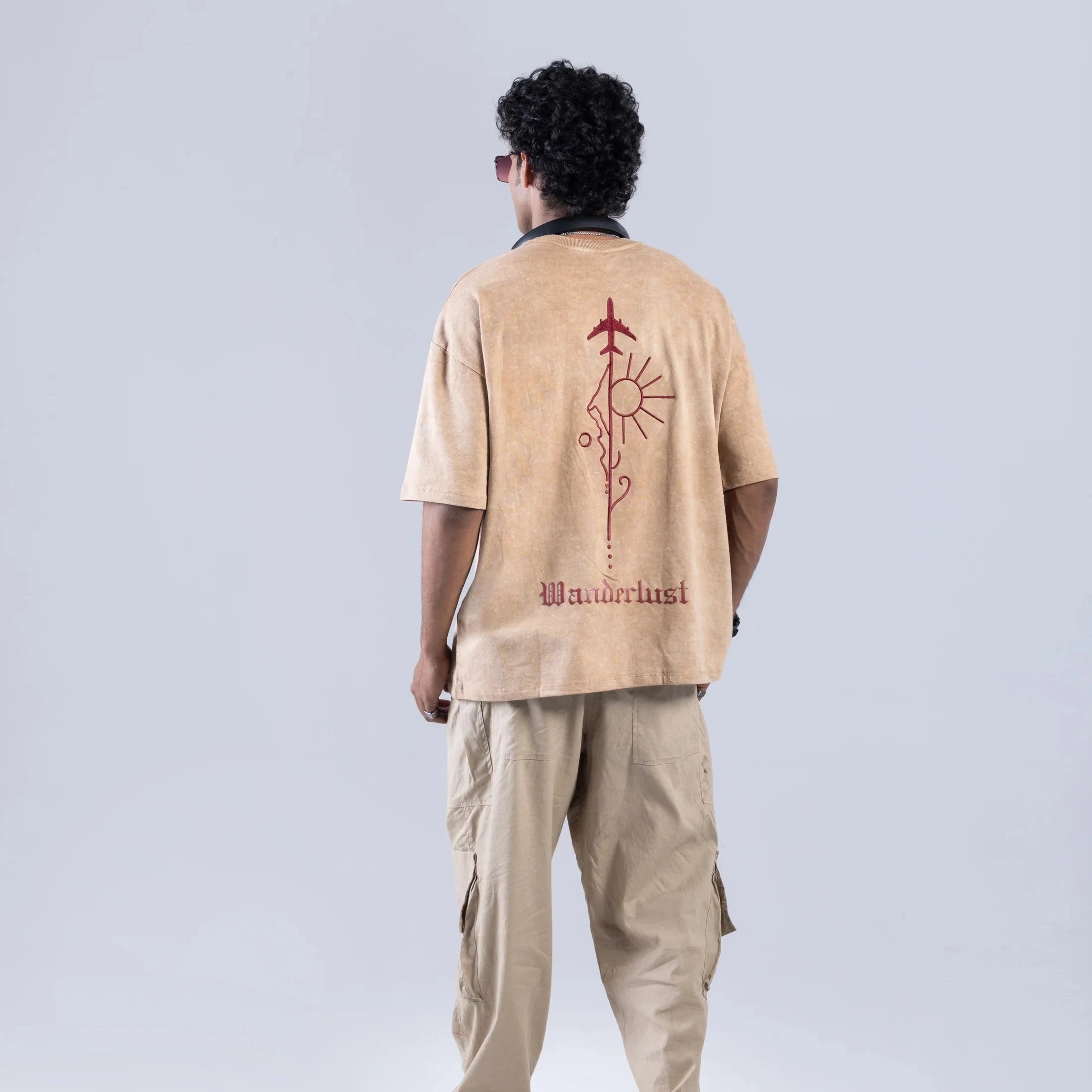 Off Sinners Oversized T-Shirt Sand Washed - Wanderlust