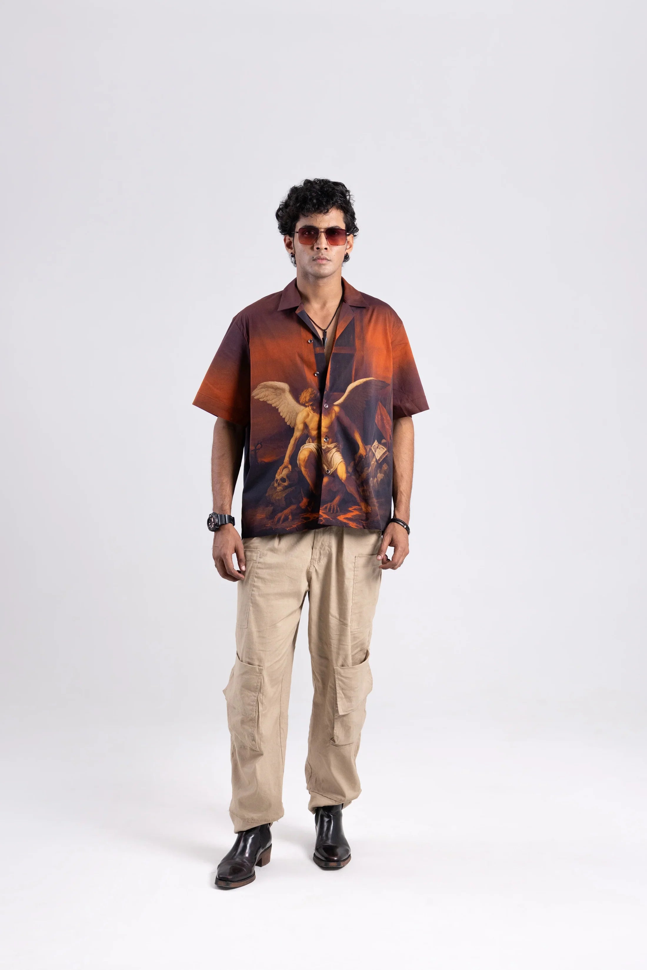 Off Sinners Oversized Cuban Collar Shirt - Heaven's Reckoning