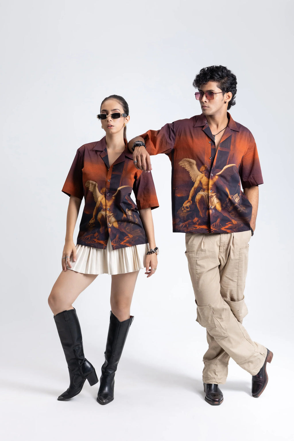 Off Sinners Oversized Cuban Collar Shirt - Heaven's Reckoning