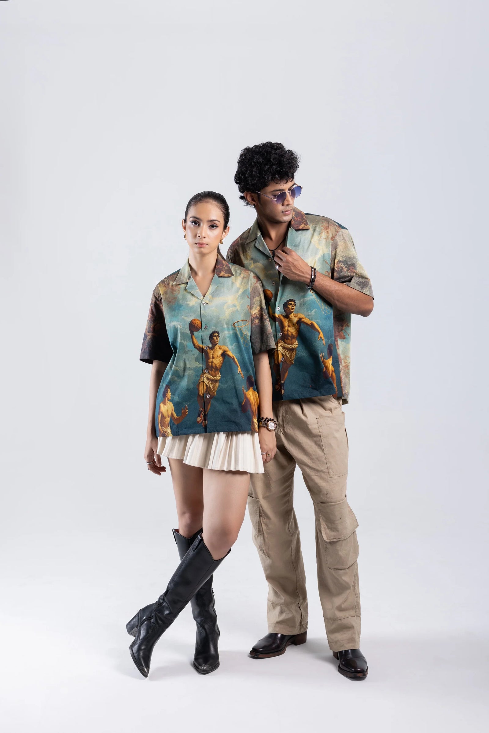 Off Sinners Oversized Cuban Collar Shirt - Court of Chaos